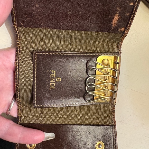 Fendi Brown and Gold Key Holder - Picture 3 of 4